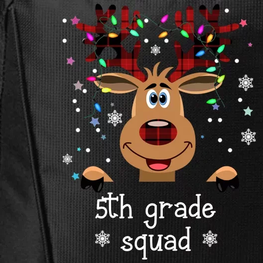 5th Grade Squad Reindeer Christmas City Backpack