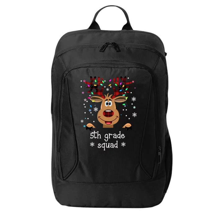 5th Grade Squad Reindeer Christmas City Backpack