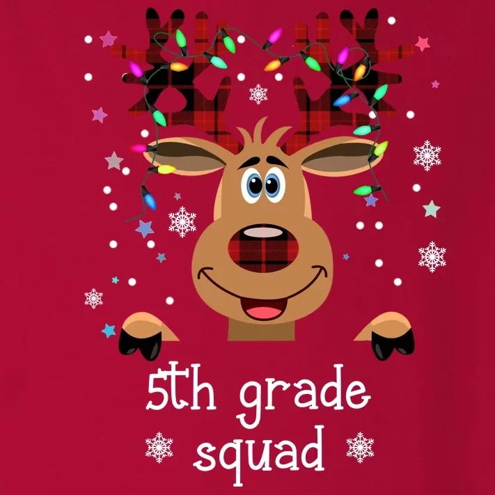 5th Grade Squad Reindeer Christmas Toddler Long Sleeve Shirt