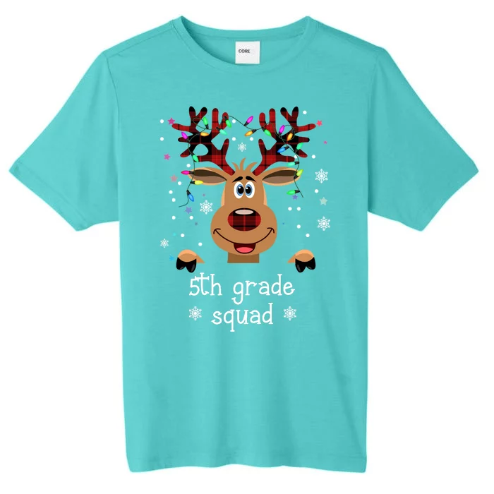 5th Grade Squad Reindeer Christmas ChromaSoft Performance T-Shirt