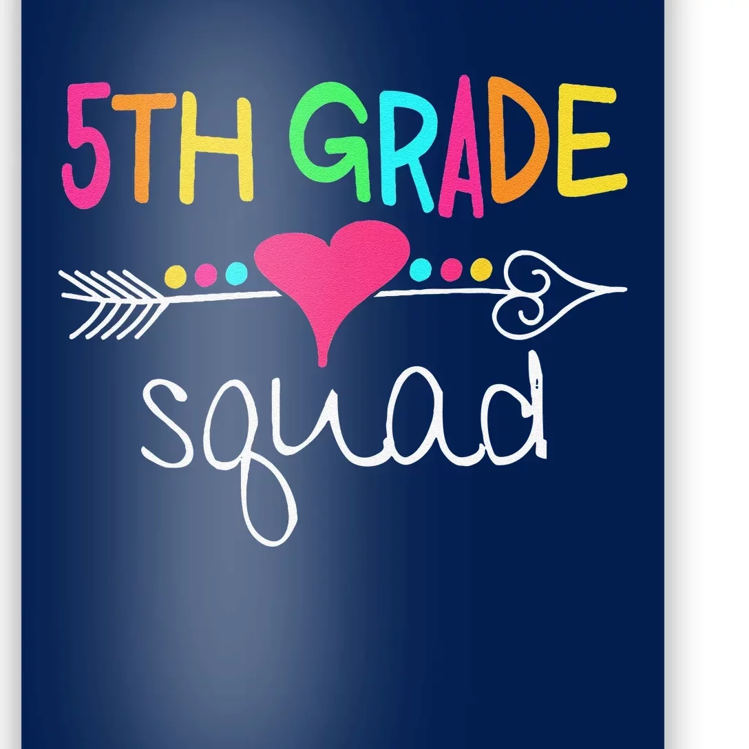 5th Grade Squad Fifth Teacher Student Team Back To School Poster