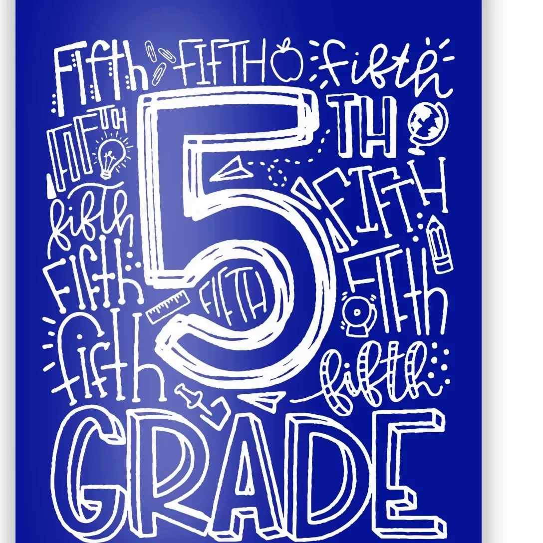 5th Grade Typography Team Fifth Grade Teacher Back To School Poster