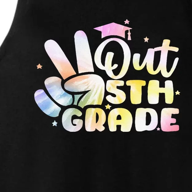 5th Grade Tie Dye Graduation Last Day Of School Fifth Grade Ladies Tri-Blend Wicking Tank