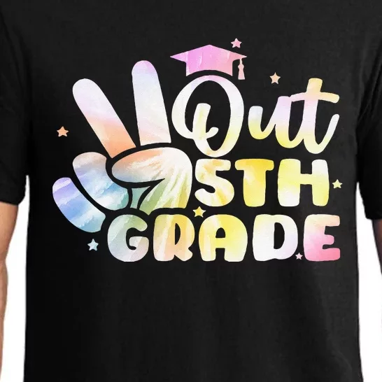 5th Grade Tie Dye Graduation Last Day Of School Fifth Grade Pajama Set