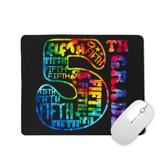 5th Grade Typography Team Fifth Grade Teacher Back To School Mousepad