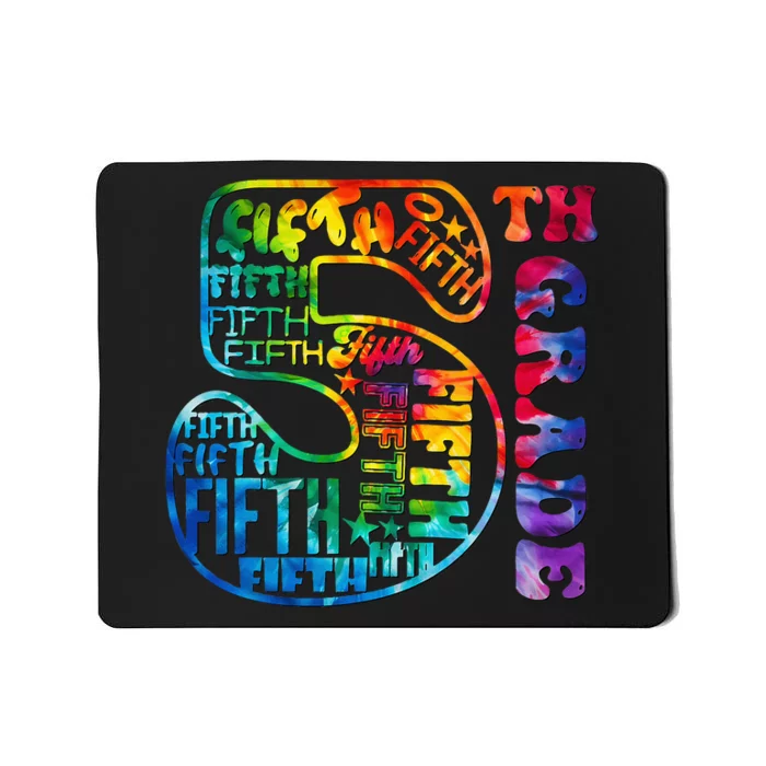 5th Grade Typography Team Fifth Grade Teacher Back To School Mousepad