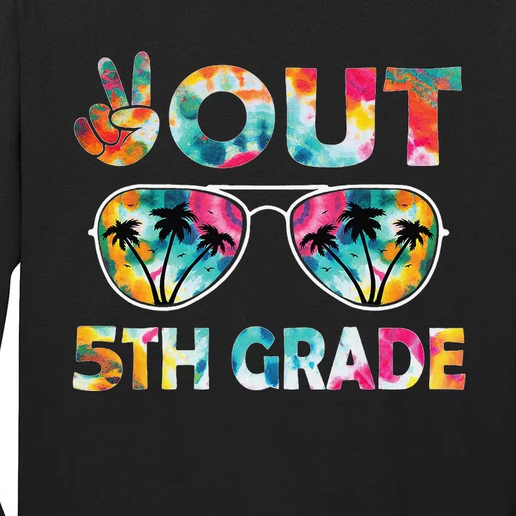 5th Grade Tie Dye Graduation Last Day Of School Fifth Grade Tall Long Sleeve T-Shirt