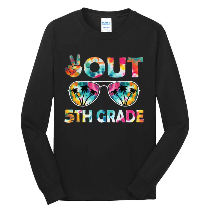 5th Grade Tie Dye Graduation Last Day Of School Fifth Grade Tall Long Sleeve T-Shirt