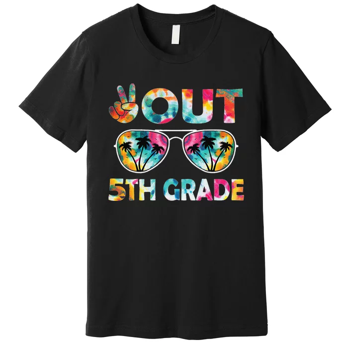 5th Grade Tie Dye Graduation Last Day Of School Fifth Grade Premium T-Shirt