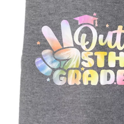 5th Grade Tie Dye Graduation Last Day Of School Fifth Grade Doggie 3-End Fleece Hoodie