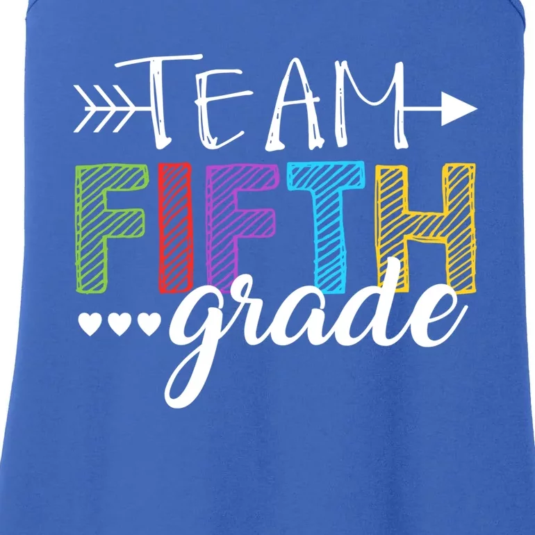 5Th Grade Teacher Student Team Fifth Grade Gift Ladies Essential Tank