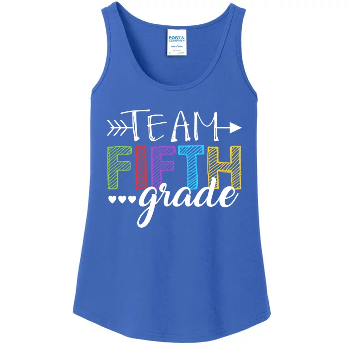 5Th Grade Teacher Student Team Fifth Grade Gift Ladies Essential Tank