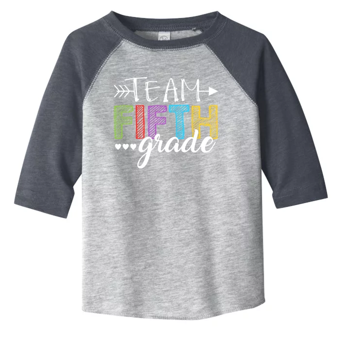 5Th Grade Teacher Student Team Fifth Grade Gift Toddler Fine Jersey T-Shirt