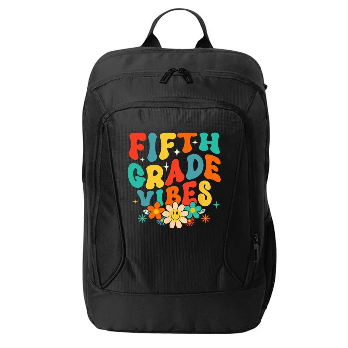 5th Grade Vibes Back To School Retro Fifth Grade Teachers City Backpack