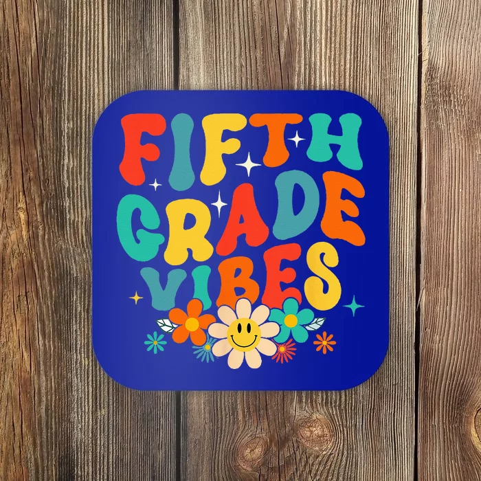 5th Grade Vibes Back To School Retro Fifth Grade Teachers Coaster