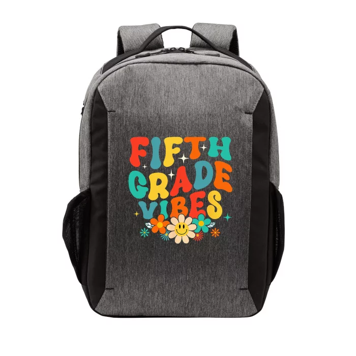 5th Grade Vibes Back To School Retro Fifth Grade Teachers Vector Backpack