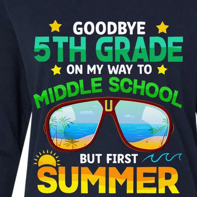 5th Grade Way To Middle School Grade First Summer Graduation Womens Cotton Relaxed Long Sleeve T-Shirt