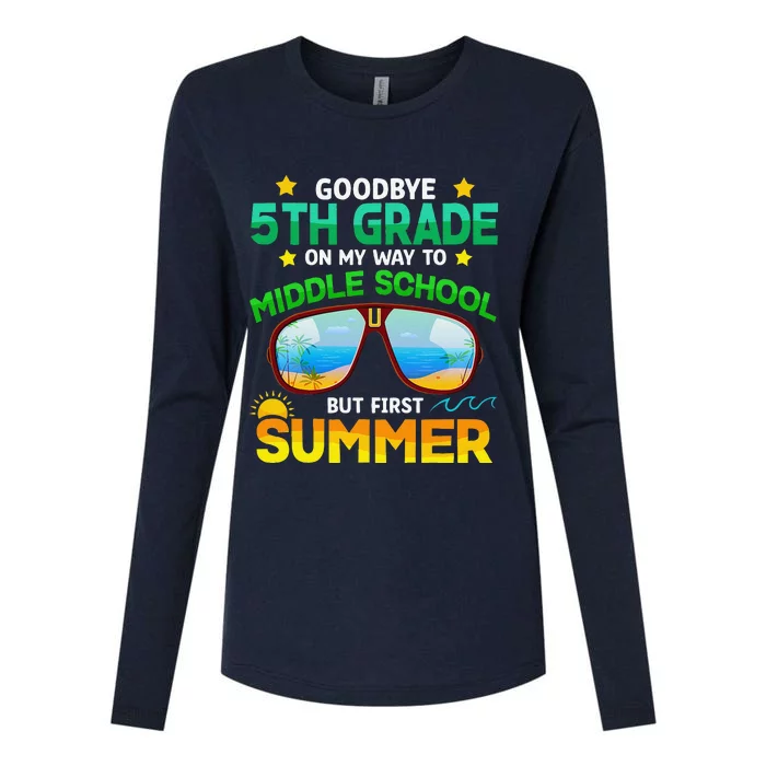 5th Grade Way To Middle School Grade First Summer Graduation Womens Cotton Relaxed Long Sleeve T-Shirt