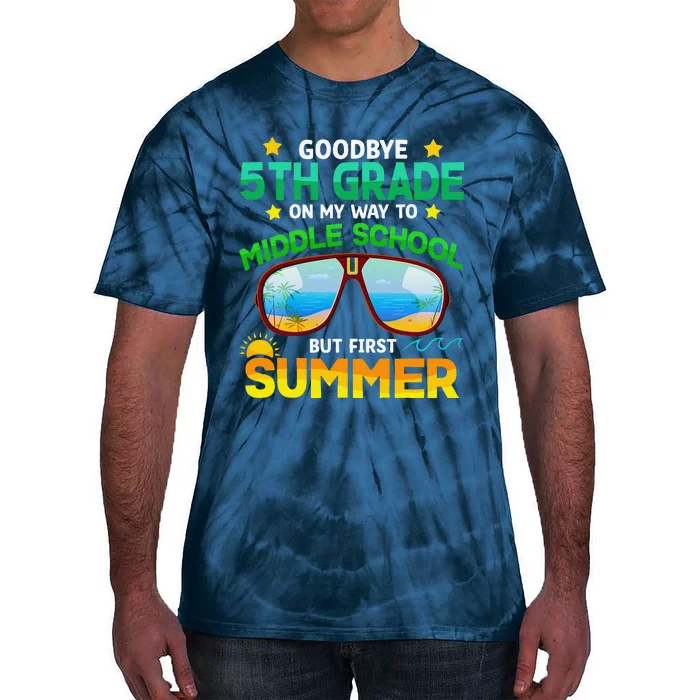 5th Grade Way To Middle School Grade First Summer Graduation Tie-Dye T-Shirt