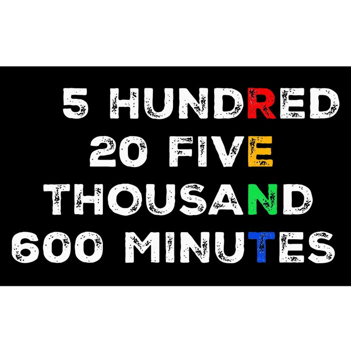 5 Hundred 20 Five Thousand 600 Minutes Quote Rent Bumper Sticker