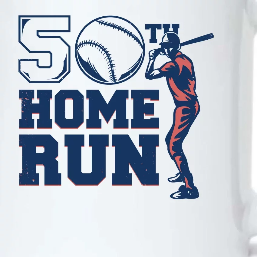 50th Home Run Baseball Birthday Gift Black Color Changing Mug