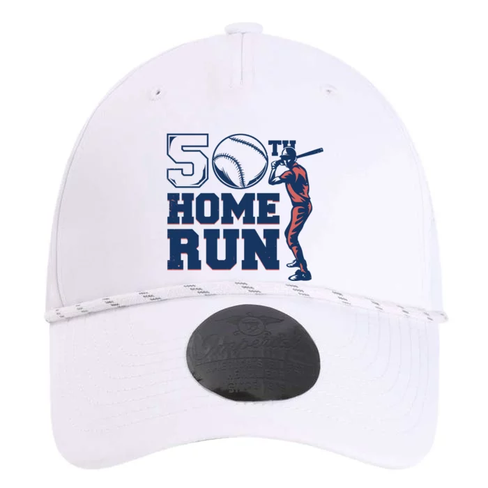 50th Home Run Baseball Birthday Gift Performance The Dyno Cap