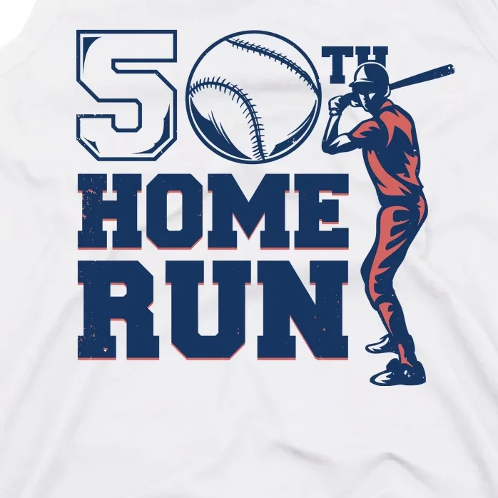 50th Home Run Baseball Birthday Gift Tank Top