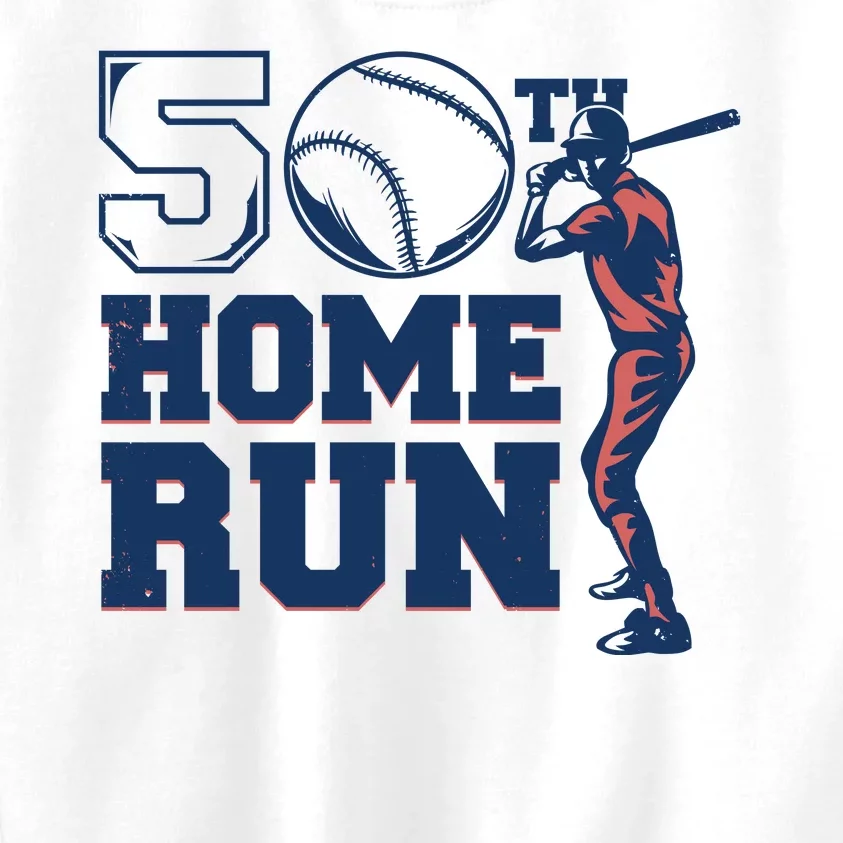 50th Home Run Baseball Birthday Gift Kids Sweatshirt