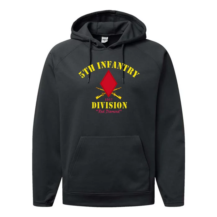 5th Infantry Division Veterans Day Performance Fleece Hoodie