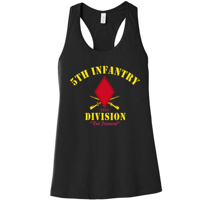 5th Infantry Division Veterans Day Women's Racerback Tank