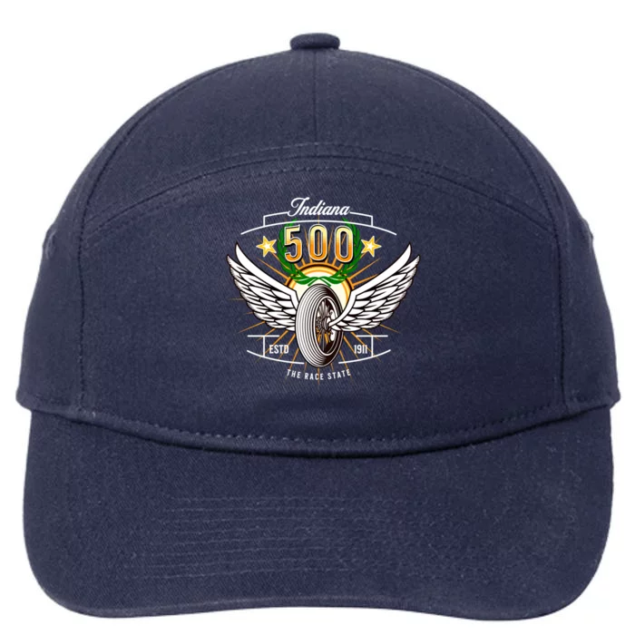 500 Indianapolis Indiana The Race State Winged Tyre Winners Great Gift 7-Panel Snapback Hat