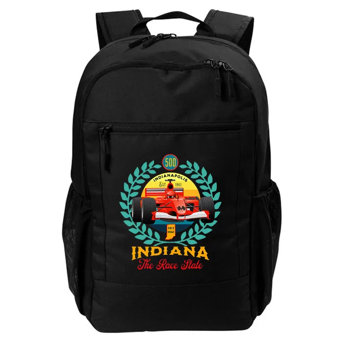 500 Indianapolis Indiana The Race State Checkered Flag Daily Commute Backpack