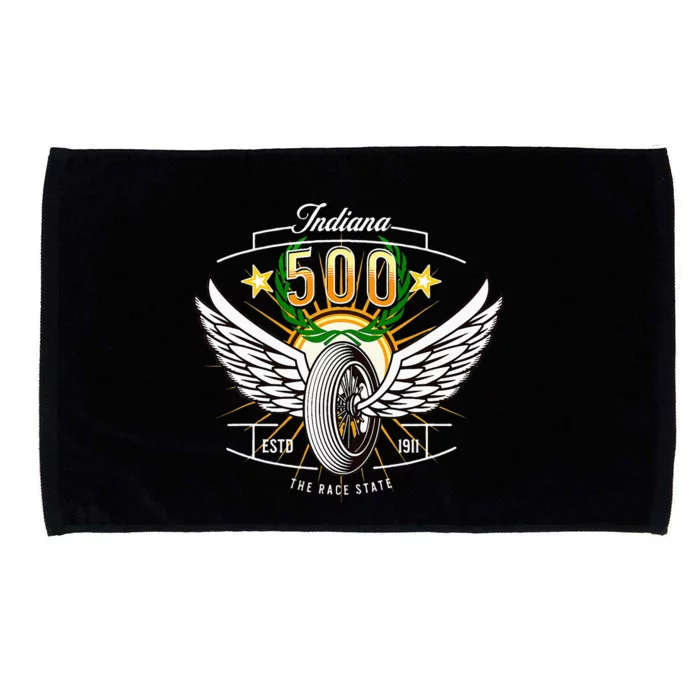 500 Indianapolis Indiana The Race State Winged Tyre Winners Microfiber Hand Towel