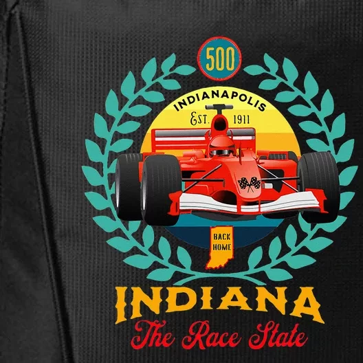 500 Indianapolis Indiana The Race State Checkered Flag City Backpack