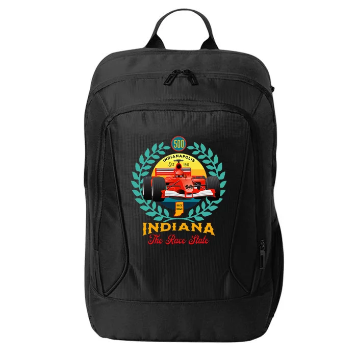 500 Indianapolis Indiana The Race State Checkered Flag City Backpack