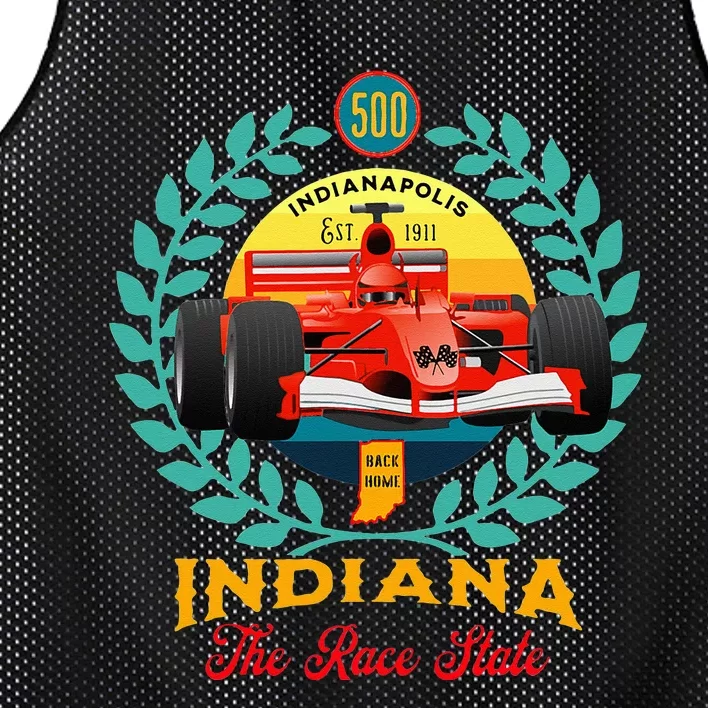 500 Indianapolis Indiana The Race State Checkered Flag Mesh Reversible Basketball Jersey Tank