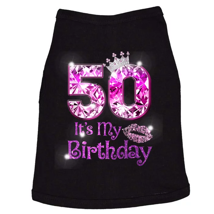 50 It's My Birthday 1972 50th Birthday Gifts WoM.e.n.s Girls Doggie Tank