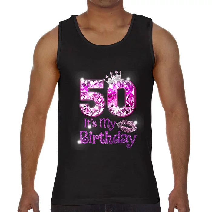 50 It's My Birthday 1972 50th Birthday Gifts WoM.e.n.s Girls Comfort Colors® Tank Top