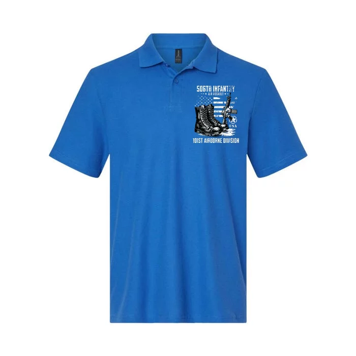 506th Infantry Regiment 101st Airborne Division Veteran Softstyle Adult Sport Polo