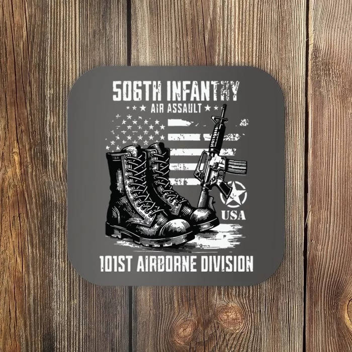 506th Infantry Regiment 101st Airborne Division Veteran Coaster