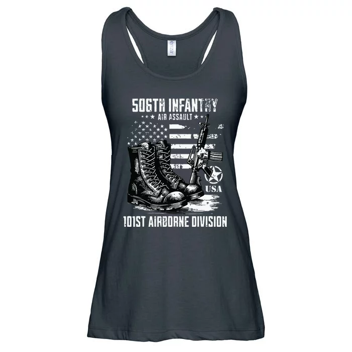 506th Infantry Regiment 101st Airborne Division Veteran Ladies Essential Flowy Tank