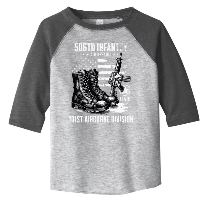 506th Infantry Regiment 101st Airborne Division Veteran Toddler Fine Jersey T-Shirt