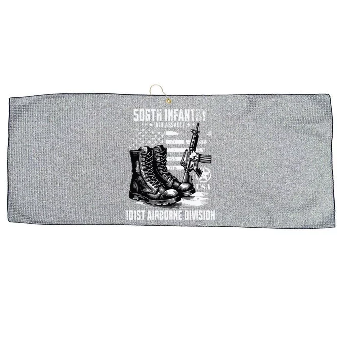 506th Infantry Regiment 101st Airborne Division Veteran Large Microfiber Waffle Golf Towel