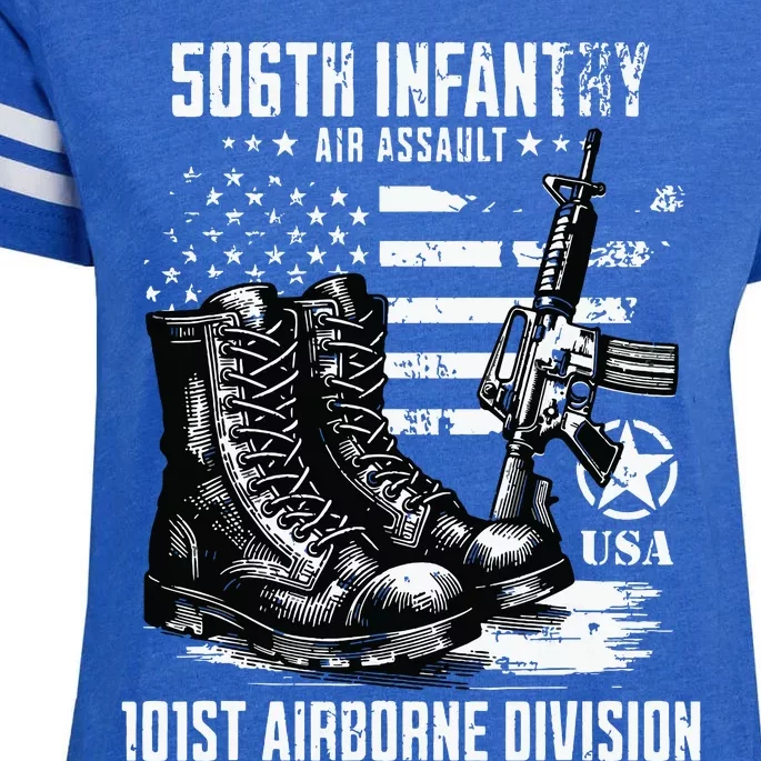 506th Infantry Regiment 101st Airborne Division Veteran Enza Ladies Jersey Football T-Shirt