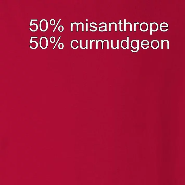 50 Misanthrope 50 Curmudgeon Toddler Long Sleeve Shirt