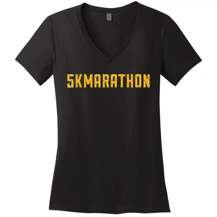 5k Marathon Women's V-Neck T-Shirt