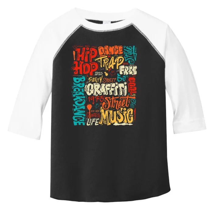 50th Music And Hip Hop Graffiti Cassette Toddler Fine Jersey T-Shirt