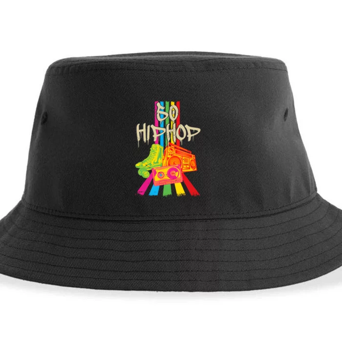 50th Music Anniversary Of Hip Hop Birthday Vintage Retro Sustainable Bucket Hat