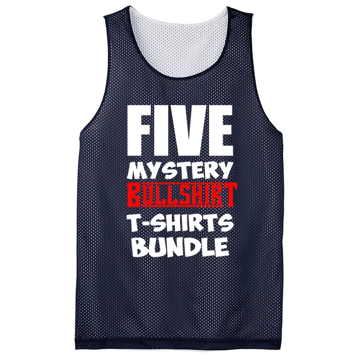 5 Mystery Bundle Funny Offensive Multibuy Mesh Reversible Basketball Jersey Tank