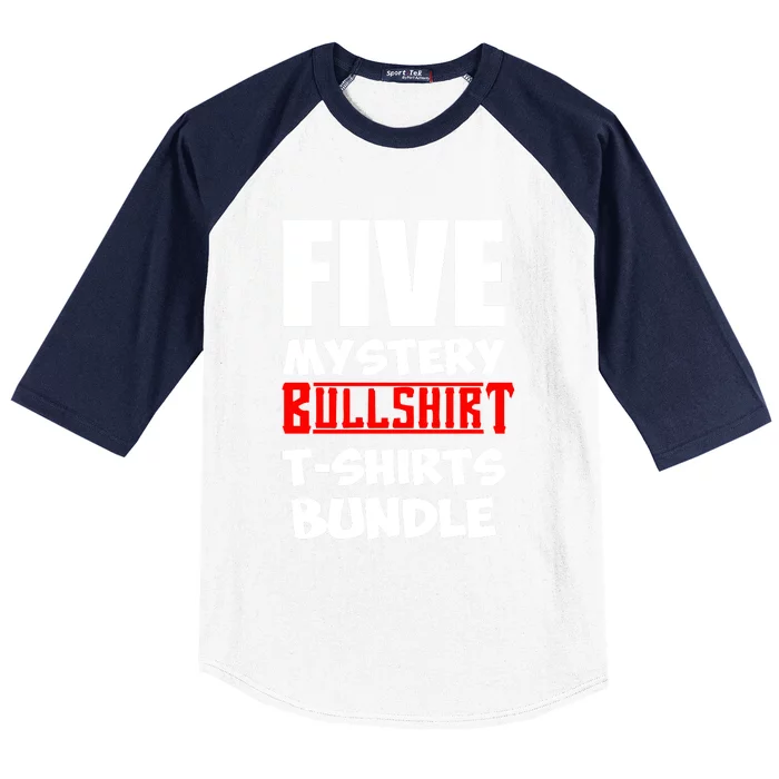 5 Mystery Bundle Funny Offensive Multibuy Baseball Sleeve Shirt